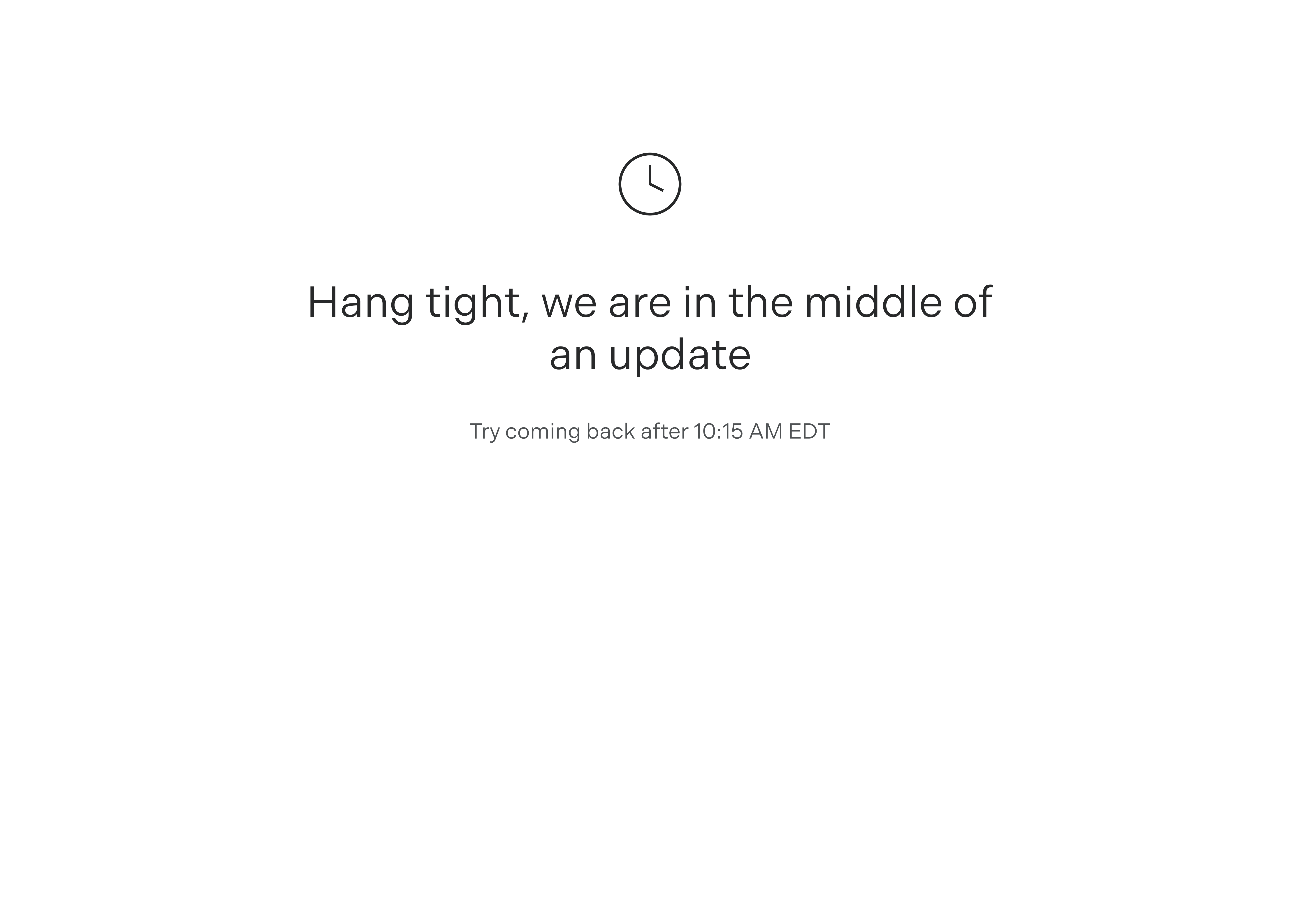 Site under maintenance
